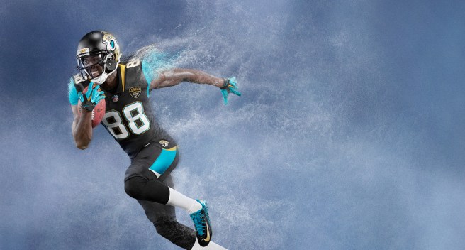 Allen Bernard Hurns Jacksonville Jaguars - Nike American Football NFL Team Kit.