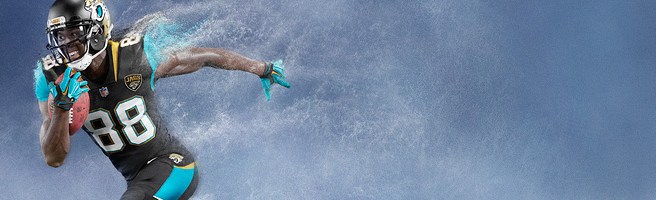 Post production/Retouching on Nike American Football NFL - Allen Bernard Hurns Jacksonville Jaguars